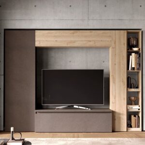 Cora Wooden Entertainment Unit In Bronze And Cadiz