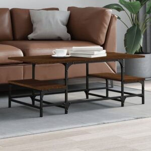 Rivas Wooden Coffee Table In Brown Oak